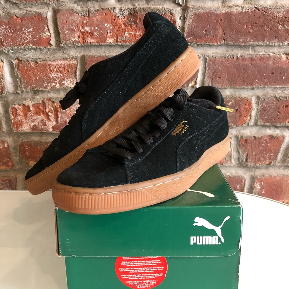 Black Suede Women’s Puma Sneakers sz 7